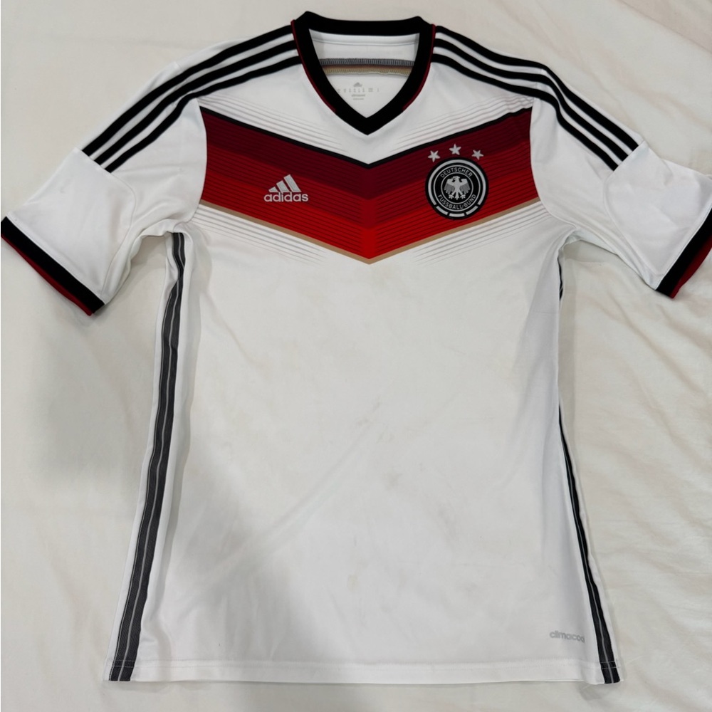Adidas Men's White and Red Germany 2014 World Cup Soccer Jersey